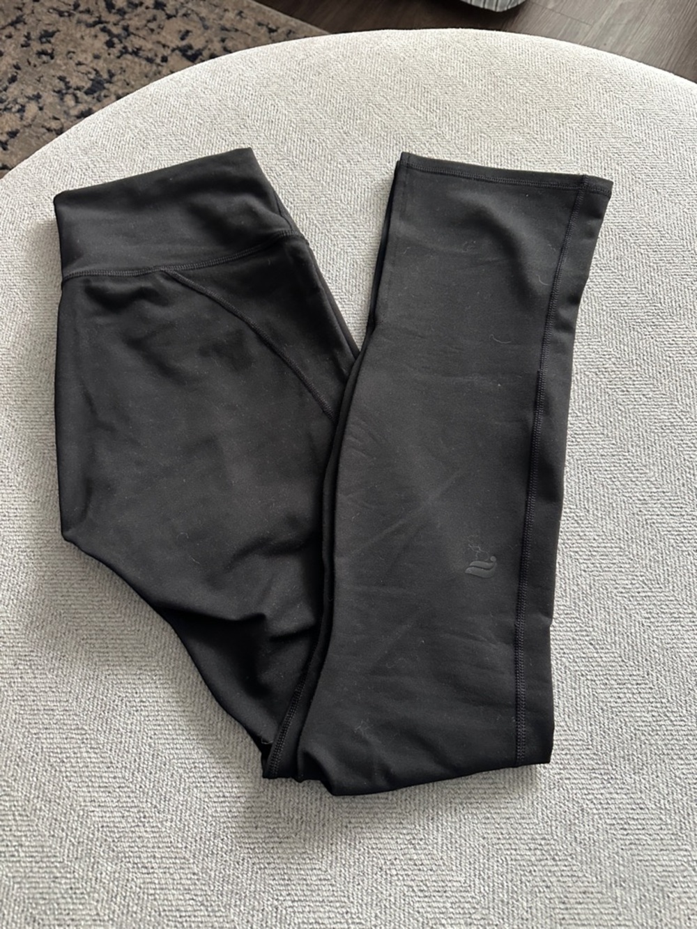 Fabletics Black Leggings Split Hem - size M
